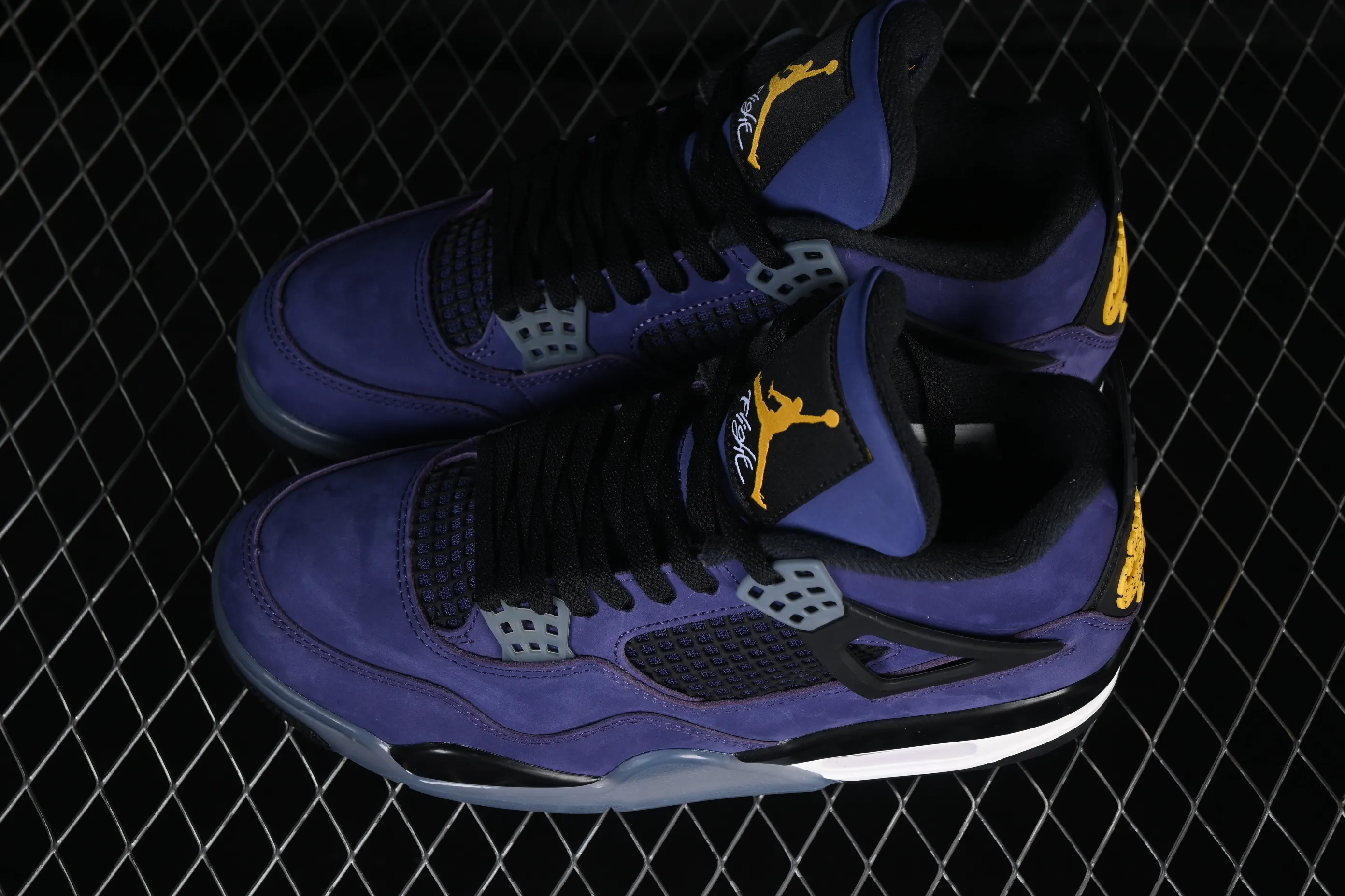 All categories Air Jordan Jordan series basketball shoes Air Jordan 4 Air Jordan 4 Retro "Lakers" AJ4 Joe 4 Lakers Purple Gold FV5029-500